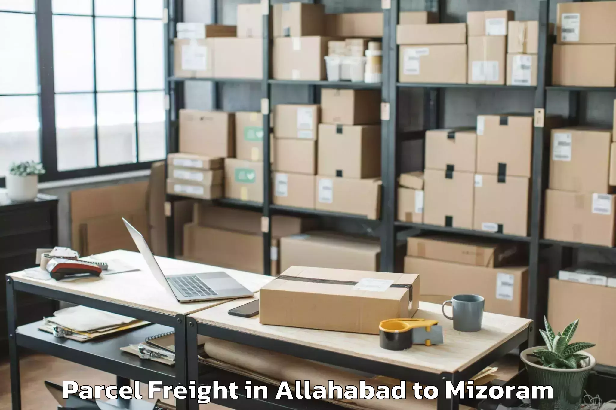 Affordable Allahabad to Mizoram Parcel Freight